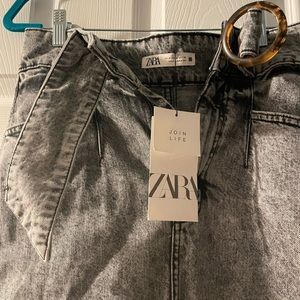 ZARA pencil jean skirt